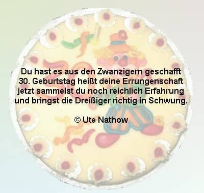 30. Geburtstag Spruch
