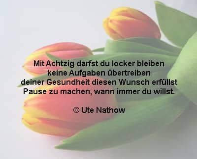 80. Geburtstag