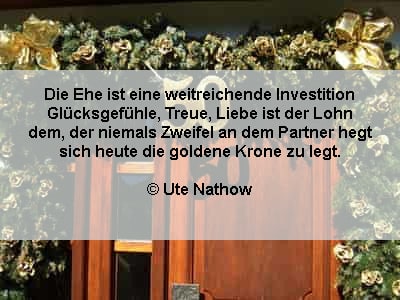 Bildspruch zur goldenen Hochzeit