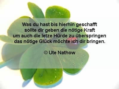 Prüfung viel Glück