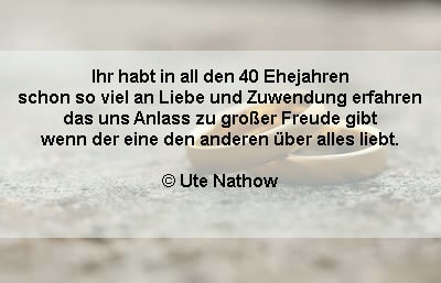 Spruche Zur Rubinhochzeit Gluckwunsche Zum 40 Hochzeitstag