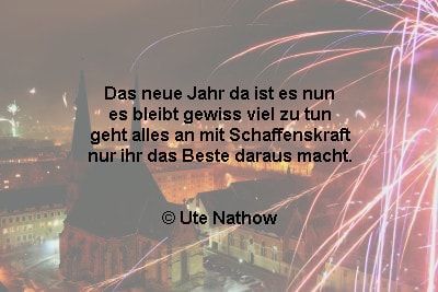 Sprüche zum neuen Jahr