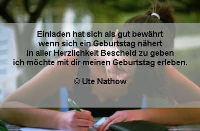 Textvorlage Einladung Geburtstag