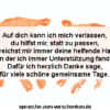 Danke für Hilfe und Unterstützung sagen