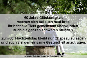 Kurze Sprüche zur Diamanthochzeit