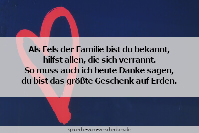 Dankeschön an die Mama sagen