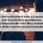 Danksagung nach der Jugendweihe