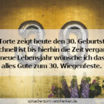 Sprüche zum 30. Geburtstag