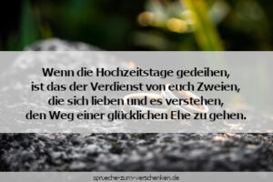Originelle Sprüche zum Hochzeitstag