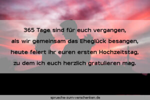 Kurze Sprüche zur Papierhochzeit