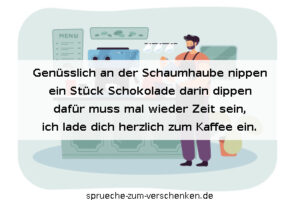 Einladungssprüche zum Kaffeetrinken