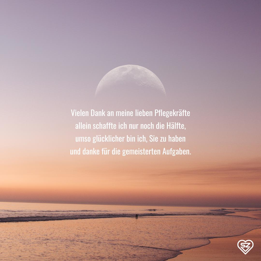 Danksagung für Pflegepersonal