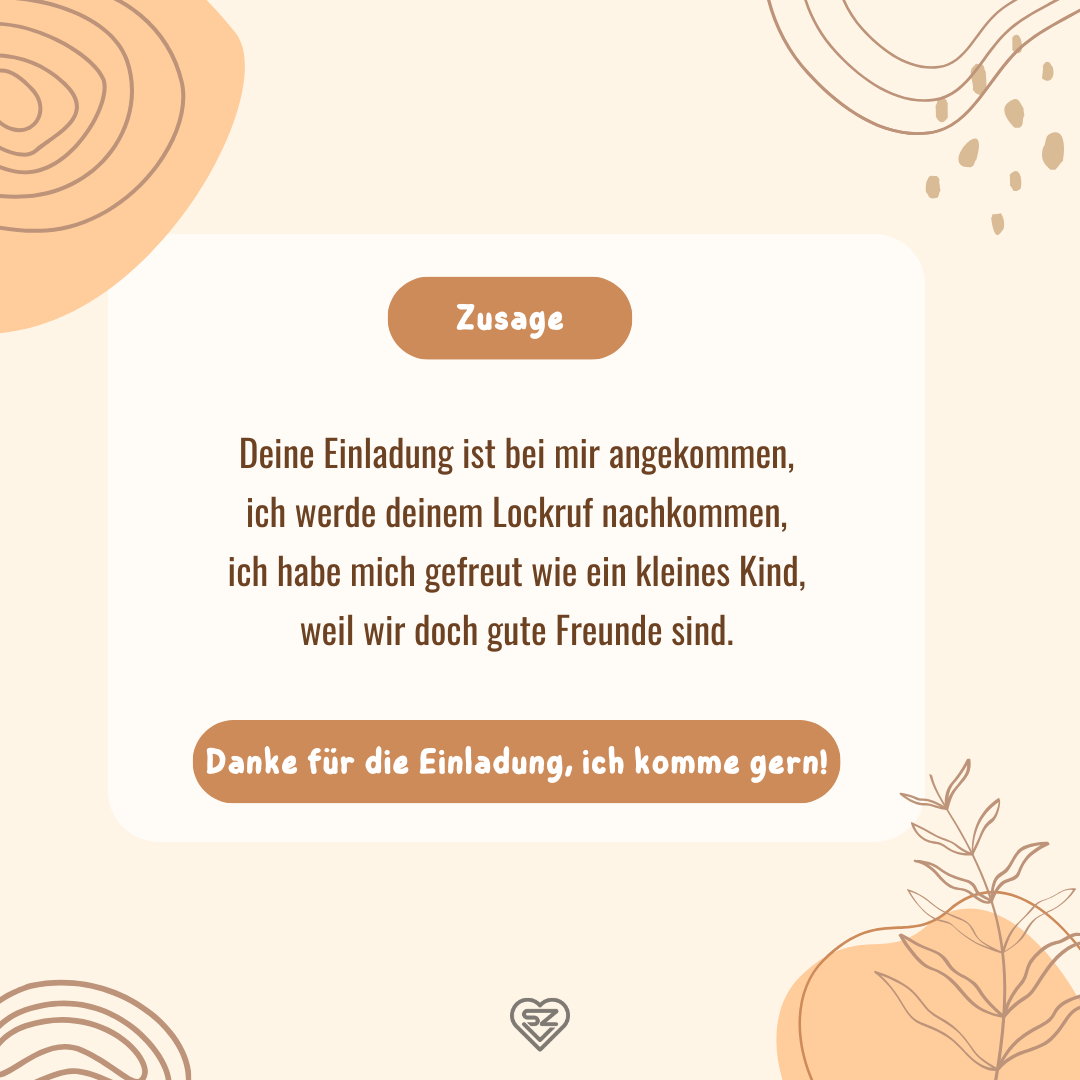Danke Fr Die Einladung Es War Sehr Schn