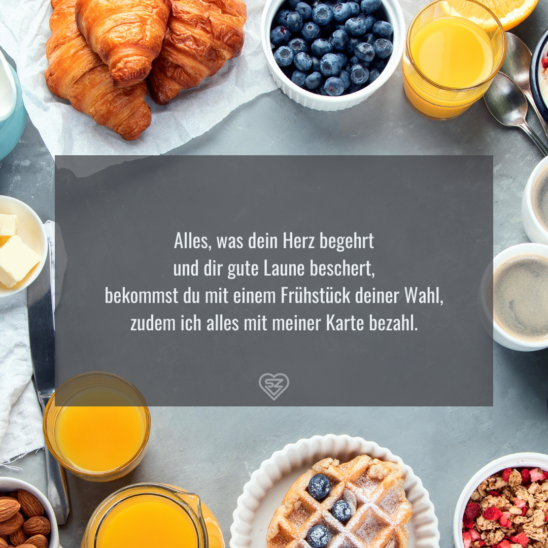 Einladung zum Frühstück 36 Sprüche + 10 WhatsAppBilder