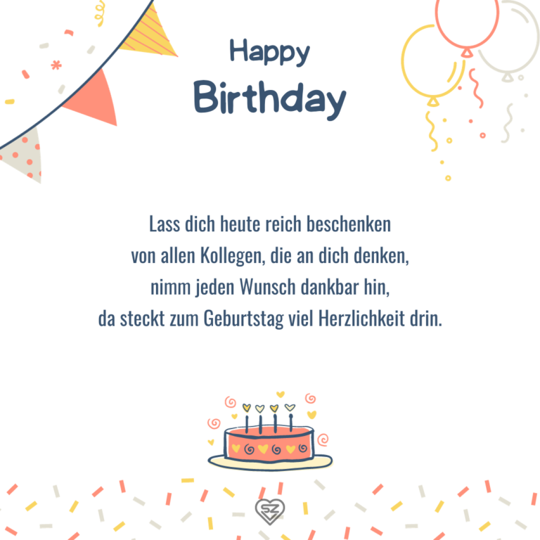 Geburtstagssprüche für Kollegen 32 Sprüche + 18 Bilder