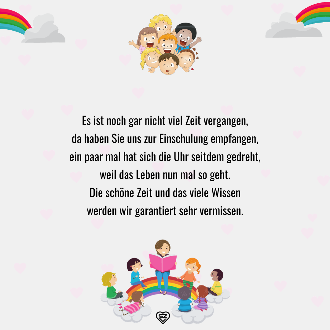 Spruch zum Abschied Grundschule