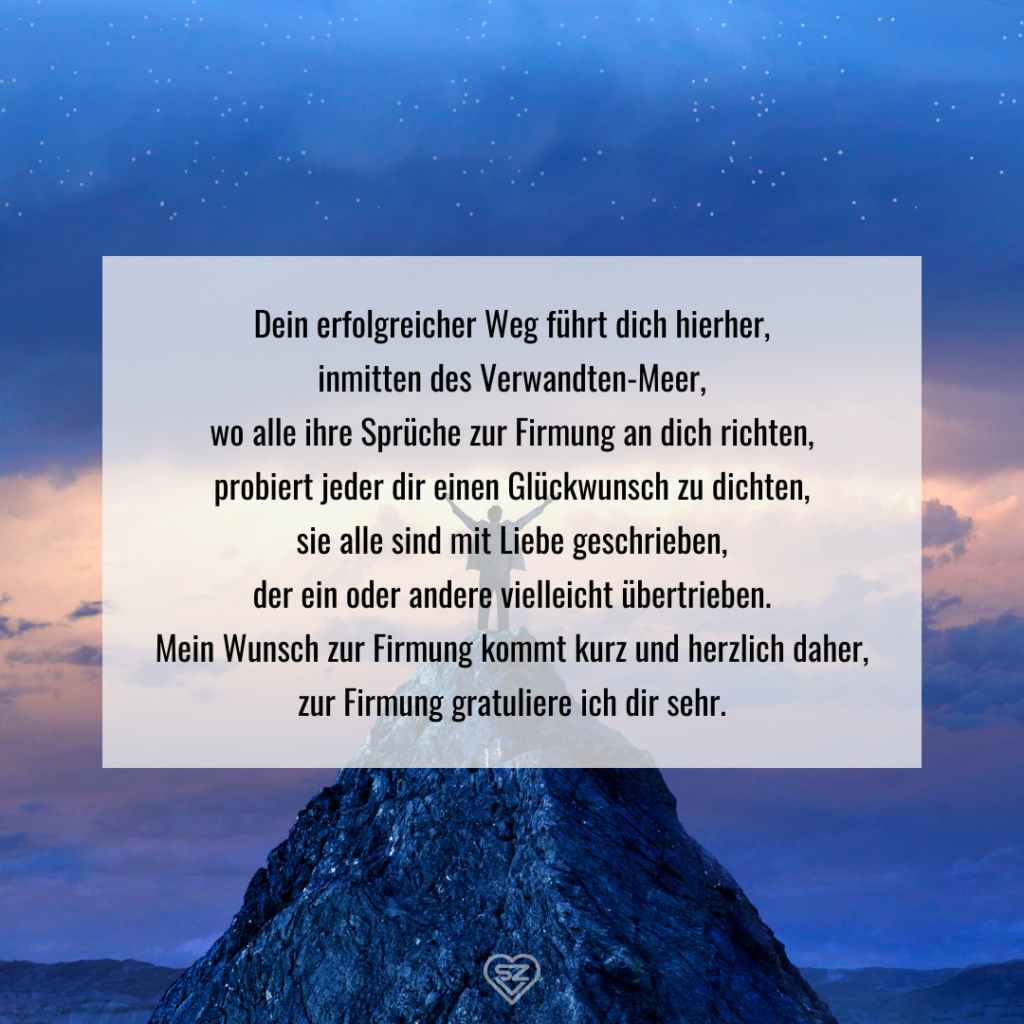 Kurze Glückwünsche & moderne Sprüche zur Firmung