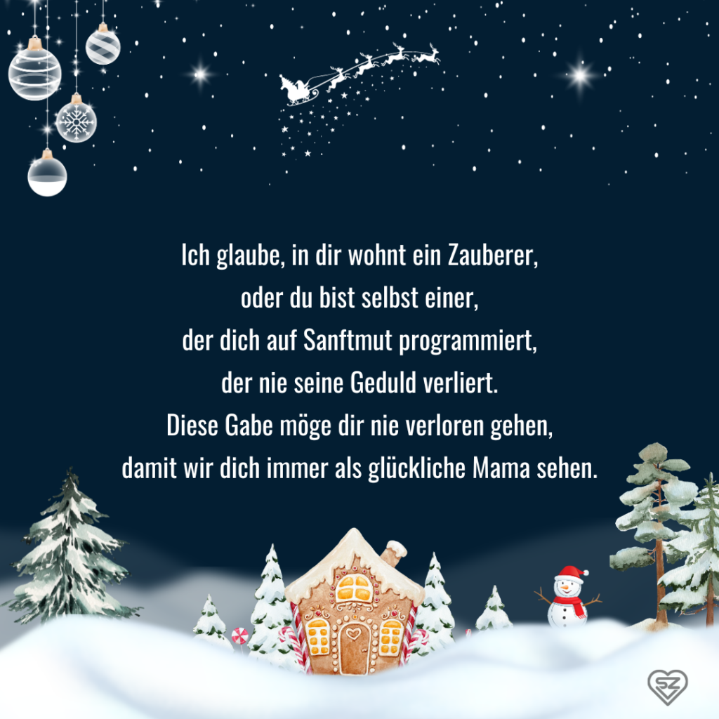 Weihnachtswünsche für die Eltern