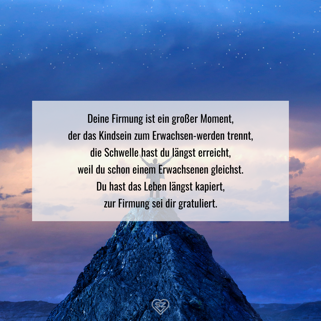 Sprüche zur Firmung 31 kurze Glückwünsche & 10 Bilder