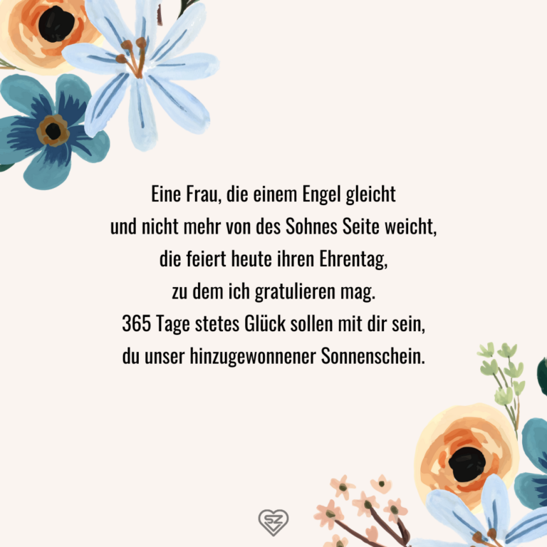 Geburtstagswünsche für die Schwiegertochter