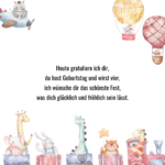 Glückwünsche zum 4. Geburtstag