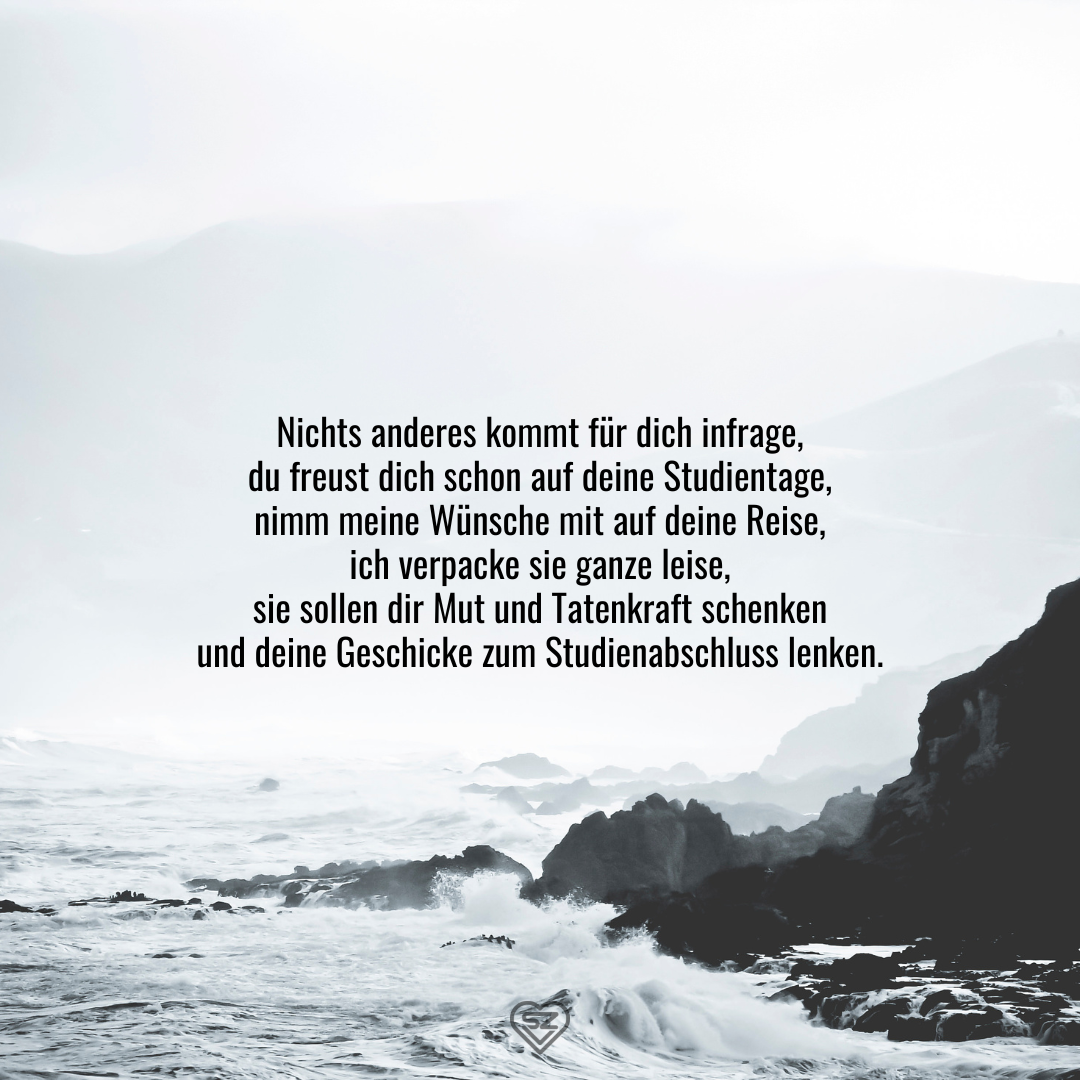 Sprüche zum Studienbeginn Viel Erfolg beim Studium!