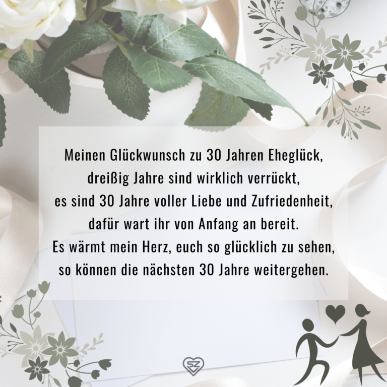 Kurze Glückwünsche & wundervolle Sprüche zur Perlenhochzeit