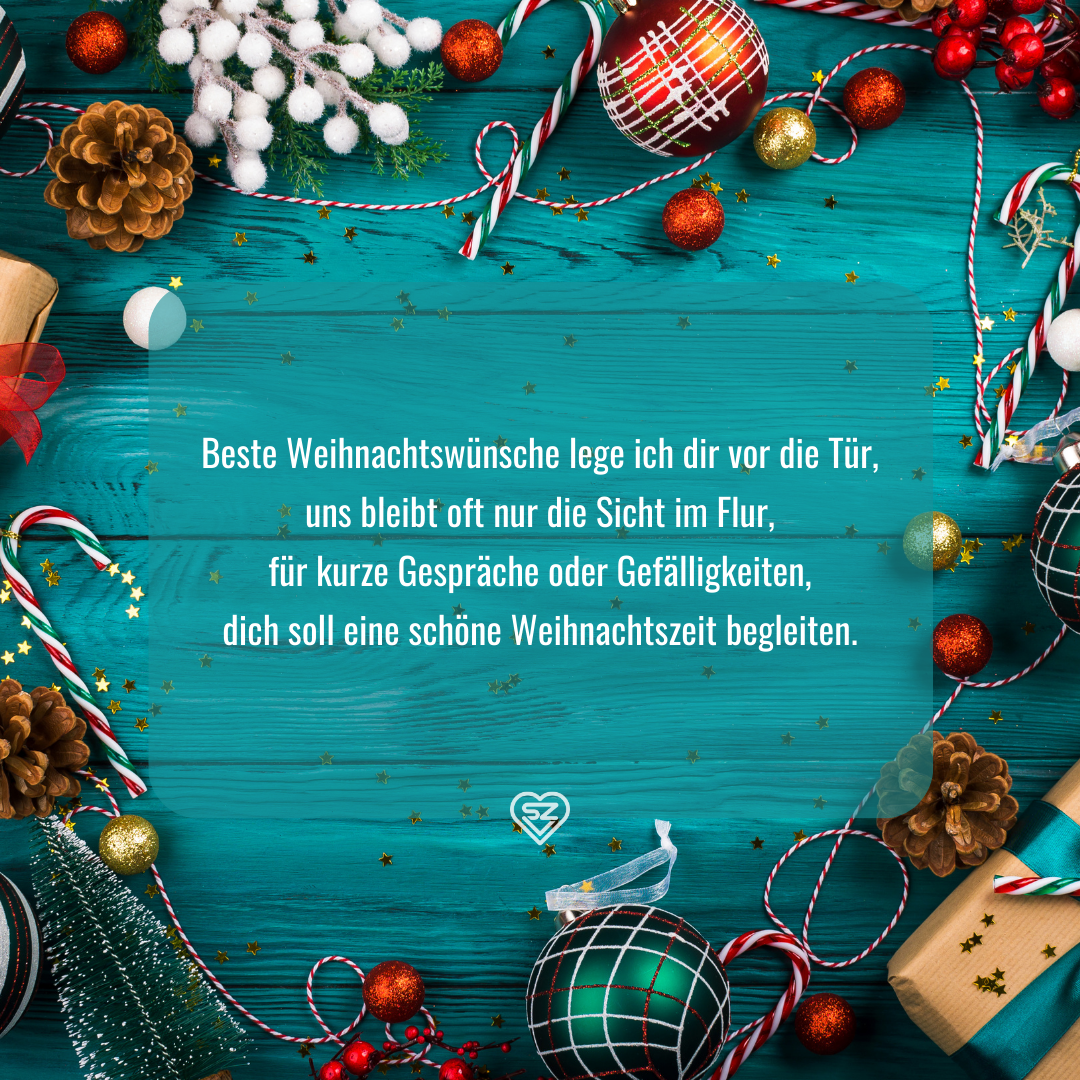 Weihnachtswünsche für den Nachbar