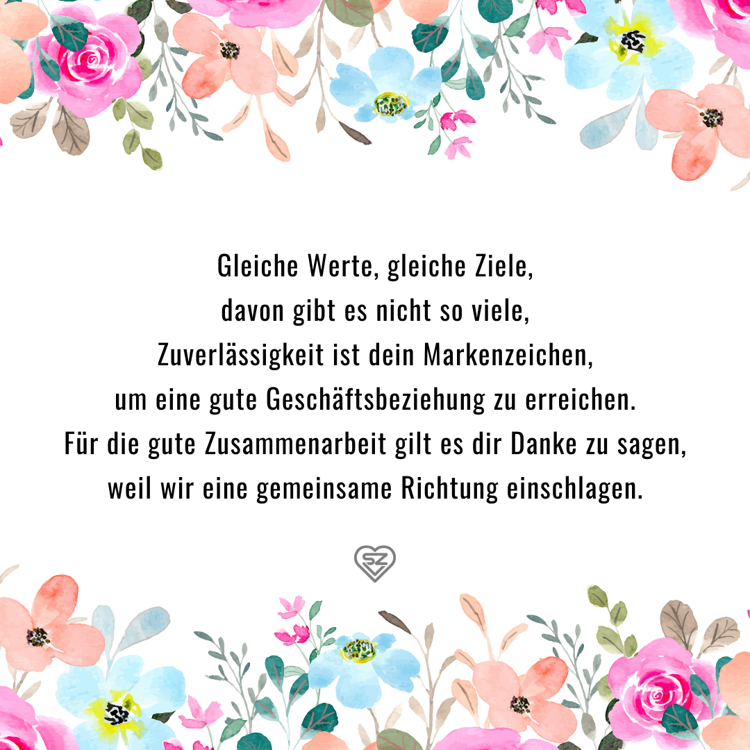 Danke Geschäftspartner