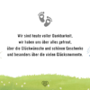 Danksagung nach der Taufe