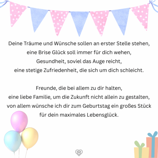 Geburtstagssprüche für Frauen