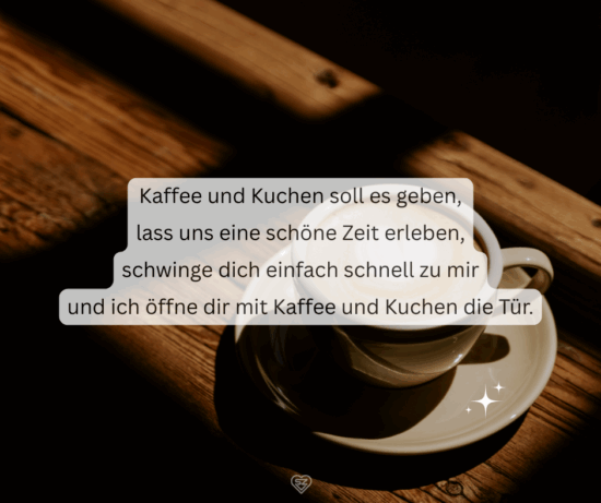 Einladung zum Kaffeetrinken