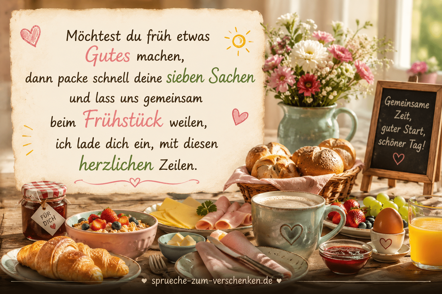 Einladung zum Frühstück & Brunch