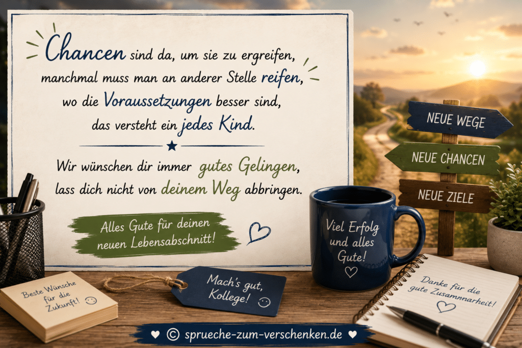 Abschiedssprüche für Kollegen