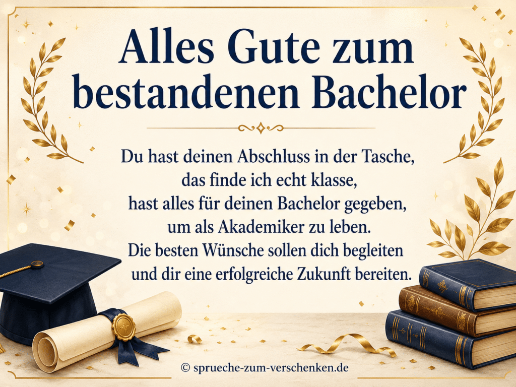 Alles Gute zum Bachelor