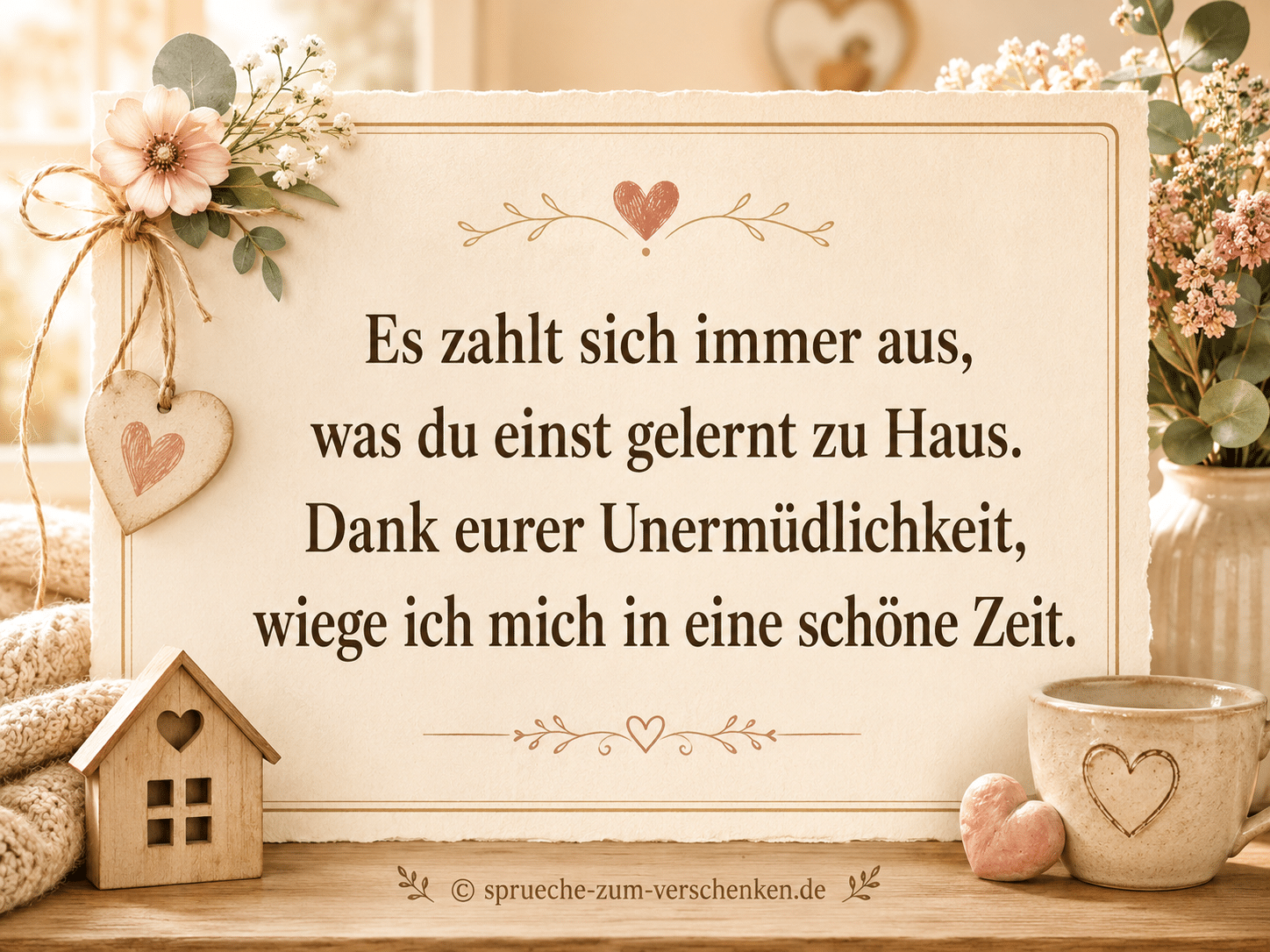 Danke an die Eltern