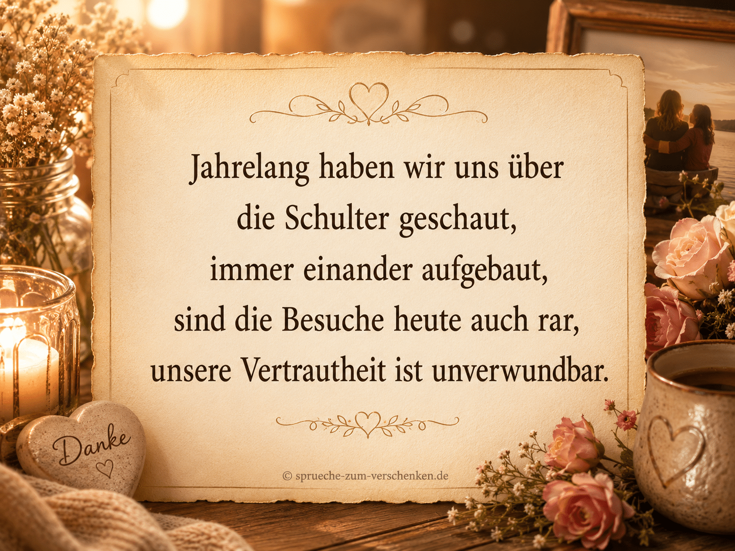 Danke für gemeinsame Momente
