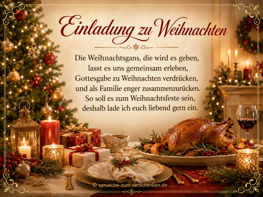 Einladung zu Weihnachten