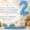 Spruch zum 2. Geburtstag