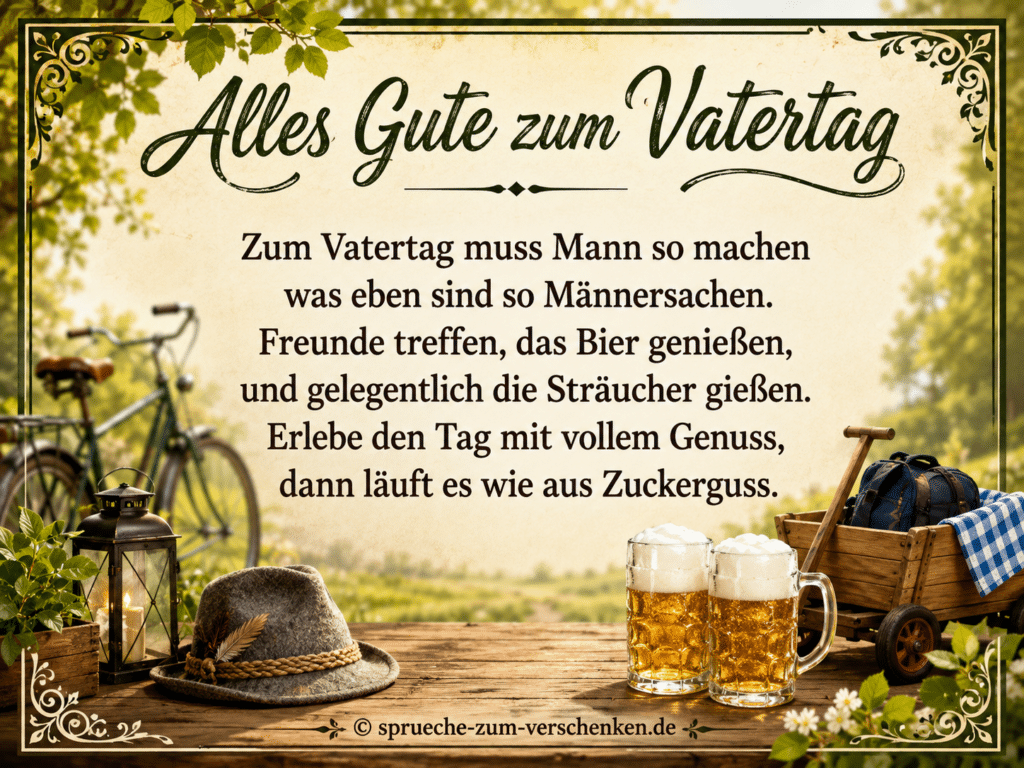 Sprüche zum Männertag