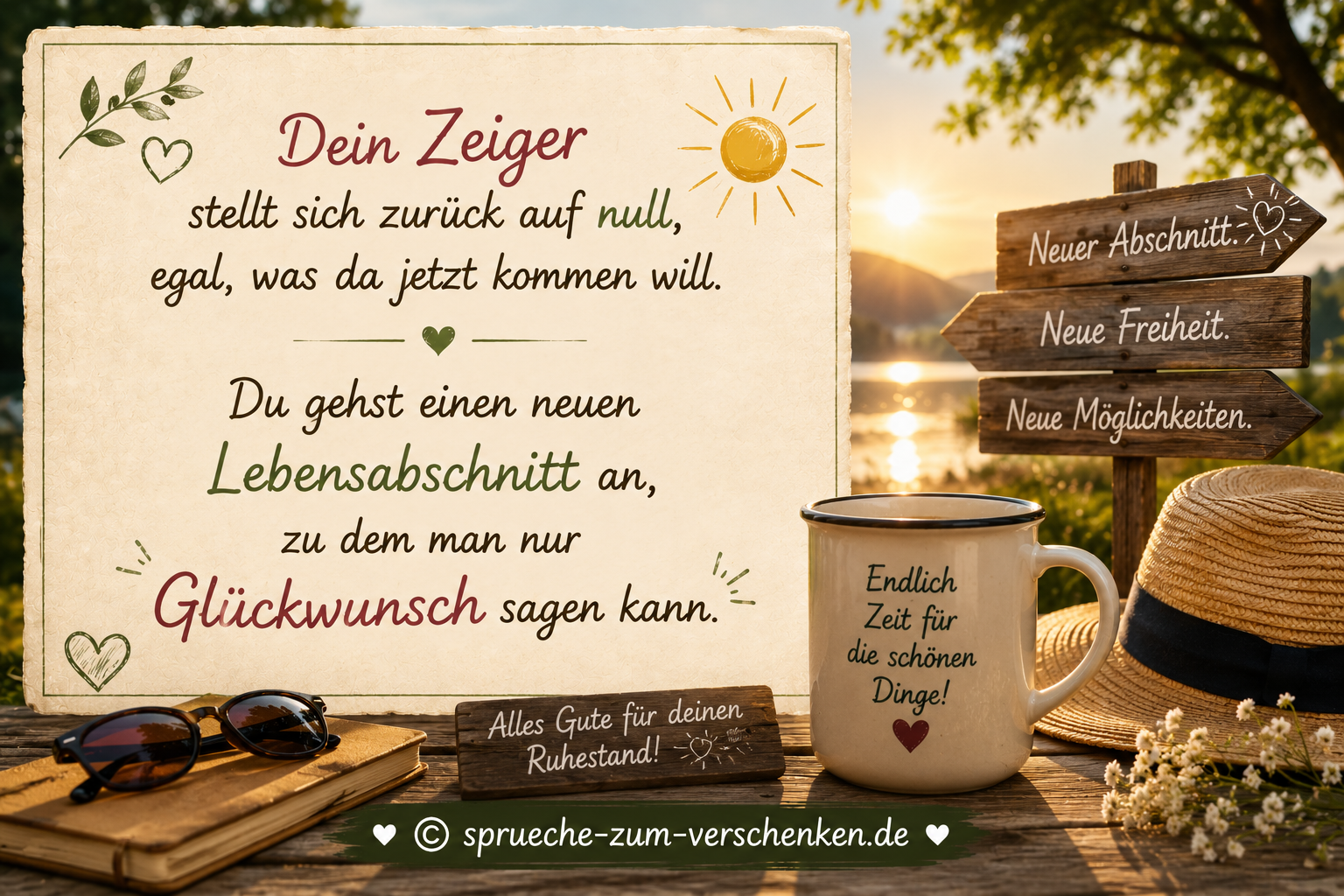 Sprüche zum Ruhestand