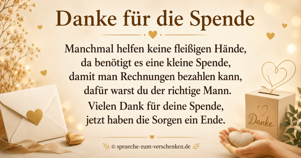 Danke für die Spende