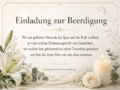 Einladung zur Beerdigung