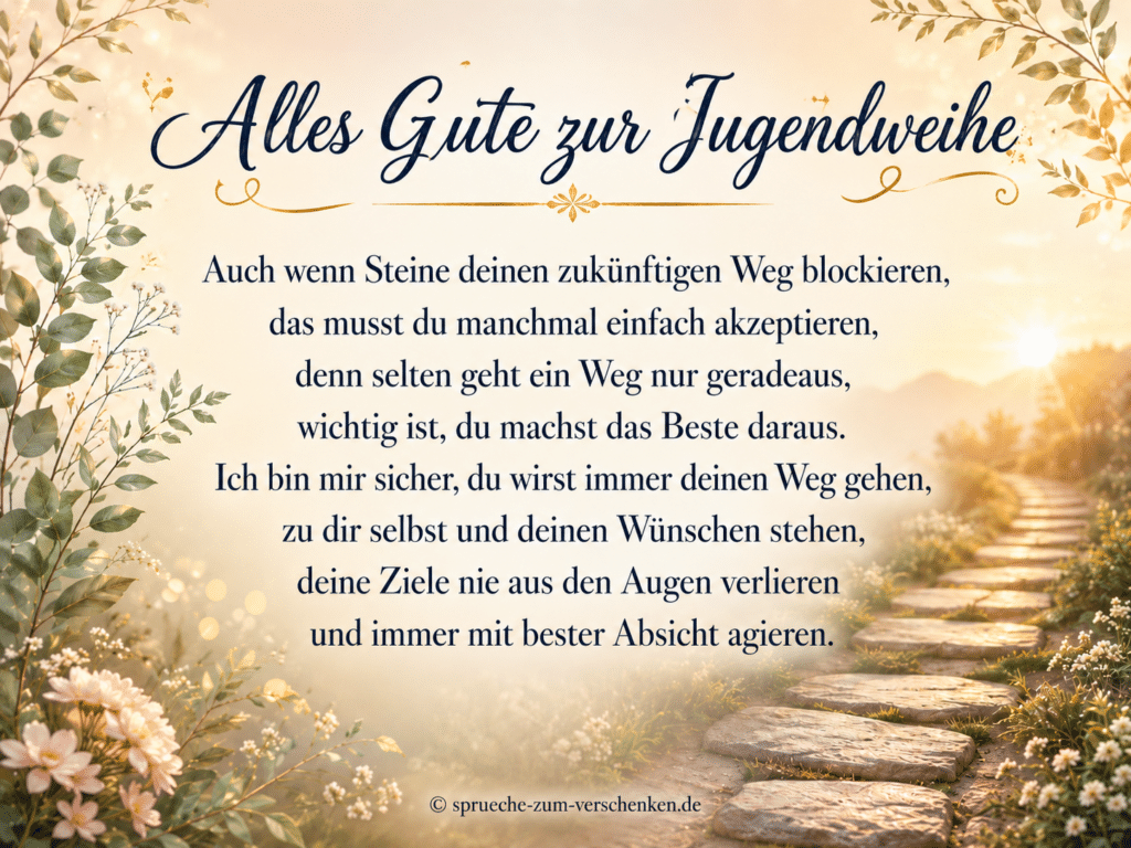 Sprüche zur Jugendweihe und Glückwünsche zum Erwachsenwerden